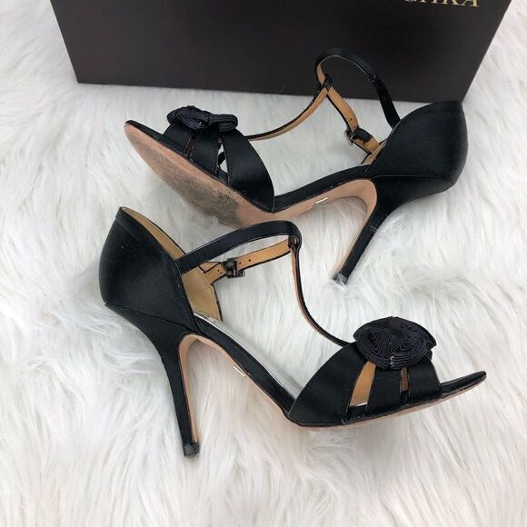 Badgley Mischka Kamille Floreat Peep Toe Heels - Picture 4 of 9